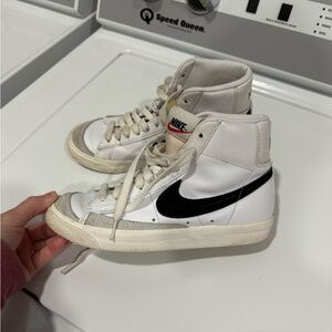 Nike Blazers White and Black High-Tops